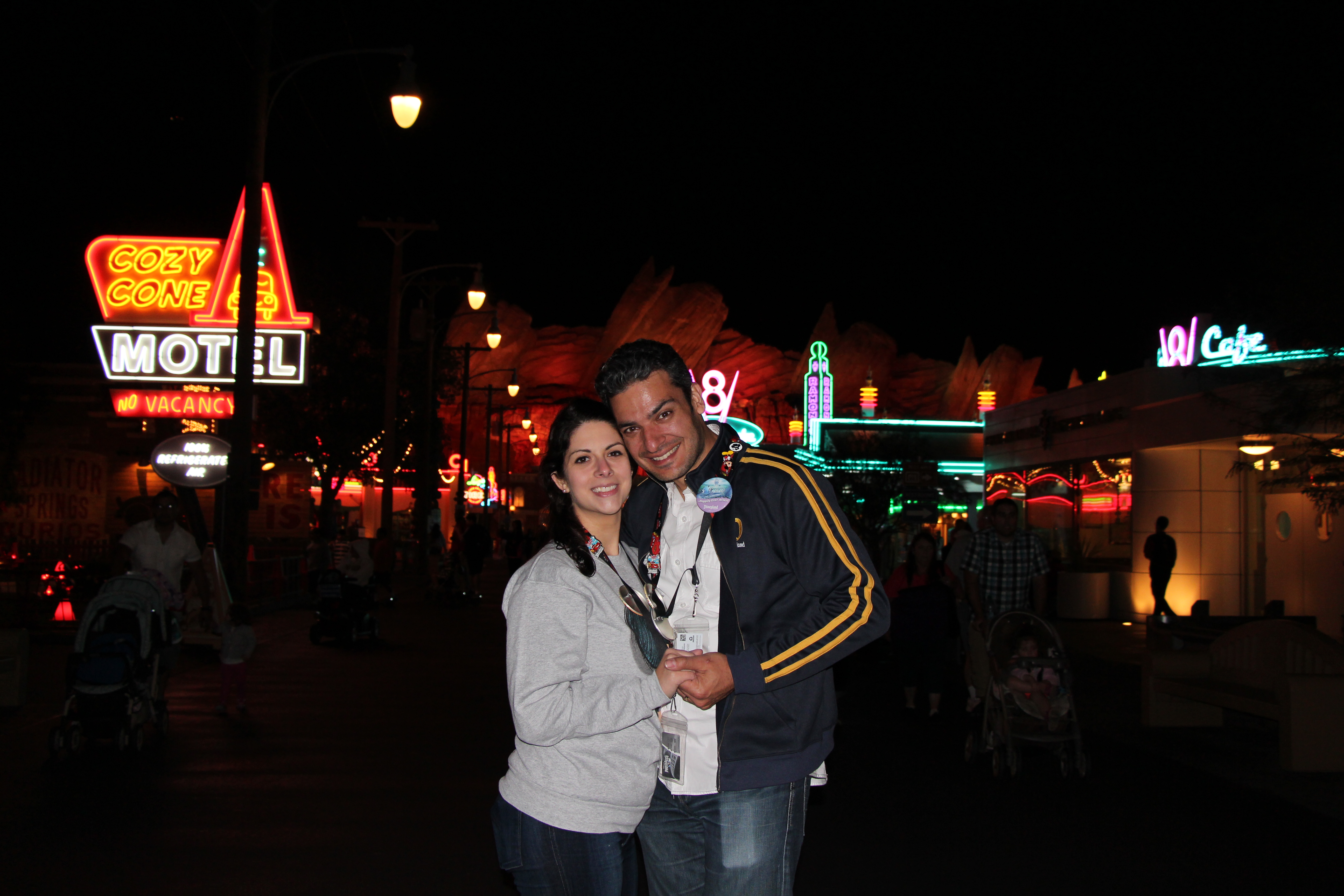 Cars Land: Radiator Springs at Night